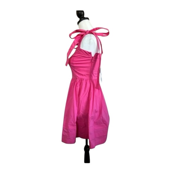 Jonathan Simkhai Kammy Tie-Strap Mini Fit-and-Flare Silhouette Dress NWT Size 0 - Picture 6 of 13